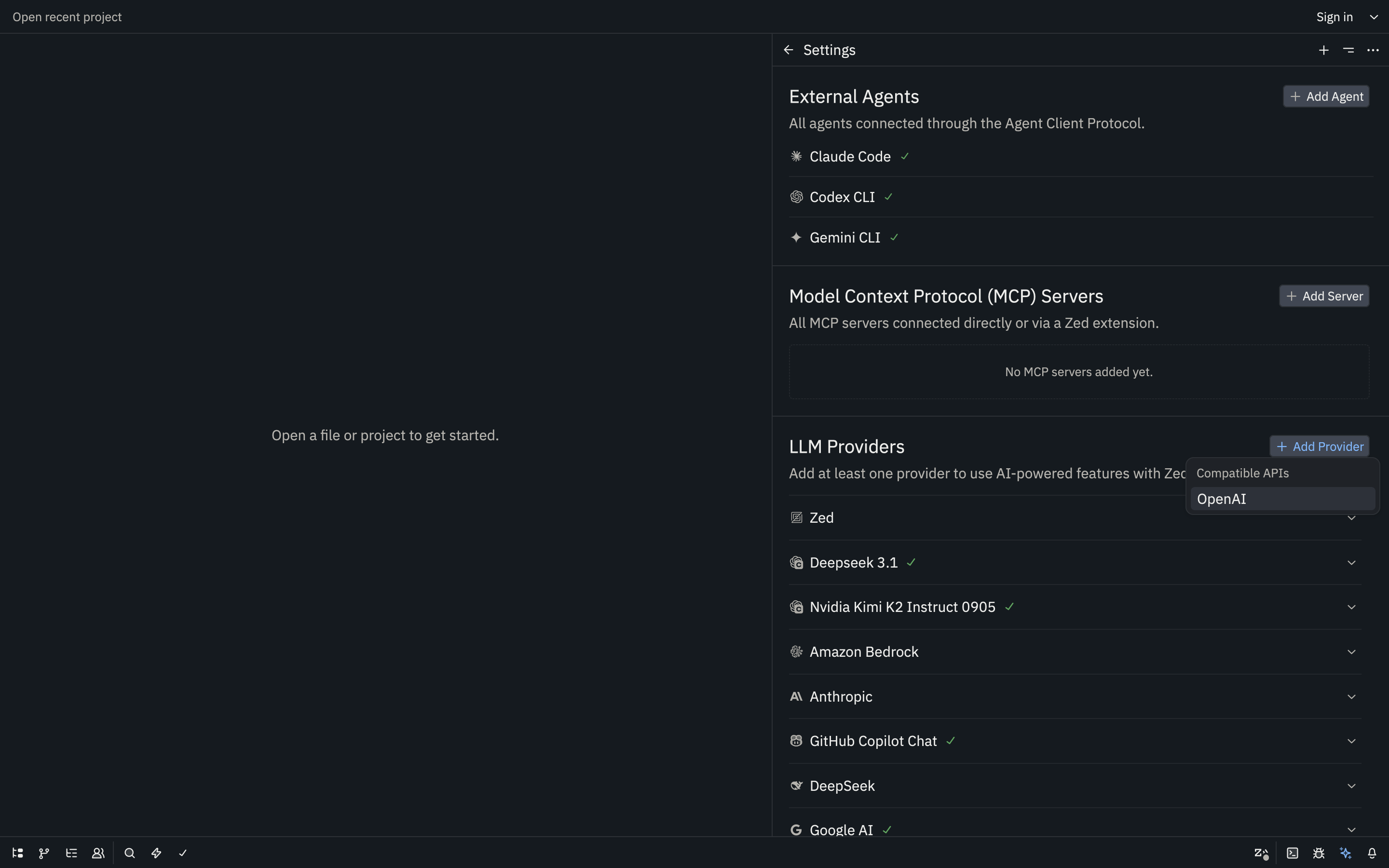 OpenAI-Compatible Provider Settings